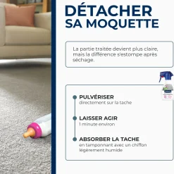 Détachant express pour tapis et moquettes