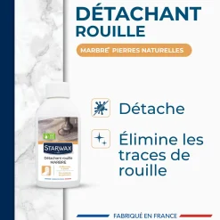 Détachant rouille pour marbre et pierres naturelles