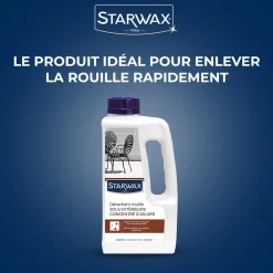 Détachant rouille pour sols extérieurs