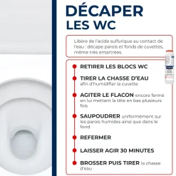Détartrant surpuissant poudre pour WC
