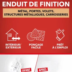 Enduit de finition métal