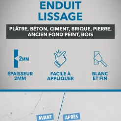 Enduit lissage pâte