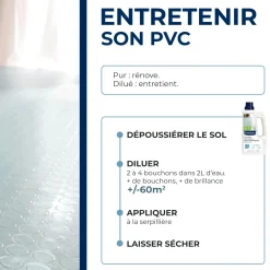 Entretien brillant pour sols PVC