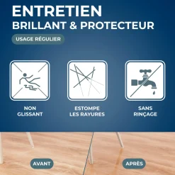 Entretien brillant spécial stratifié