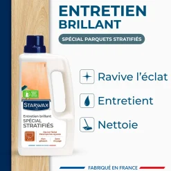 Entretien brillant spécial stratifié