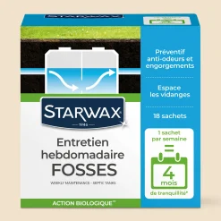 Entretien hebdomadaire pour fosses septiques