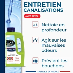Entretien javel pour canalisations