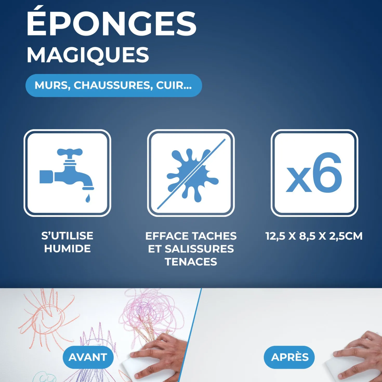 Eponges magiques XXL