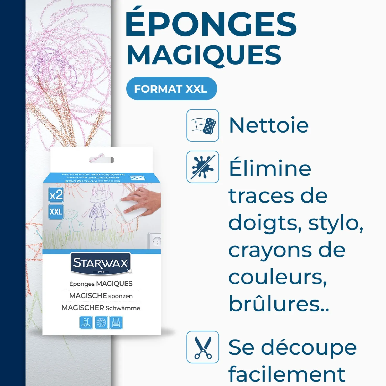 Eponges magiques XXL
