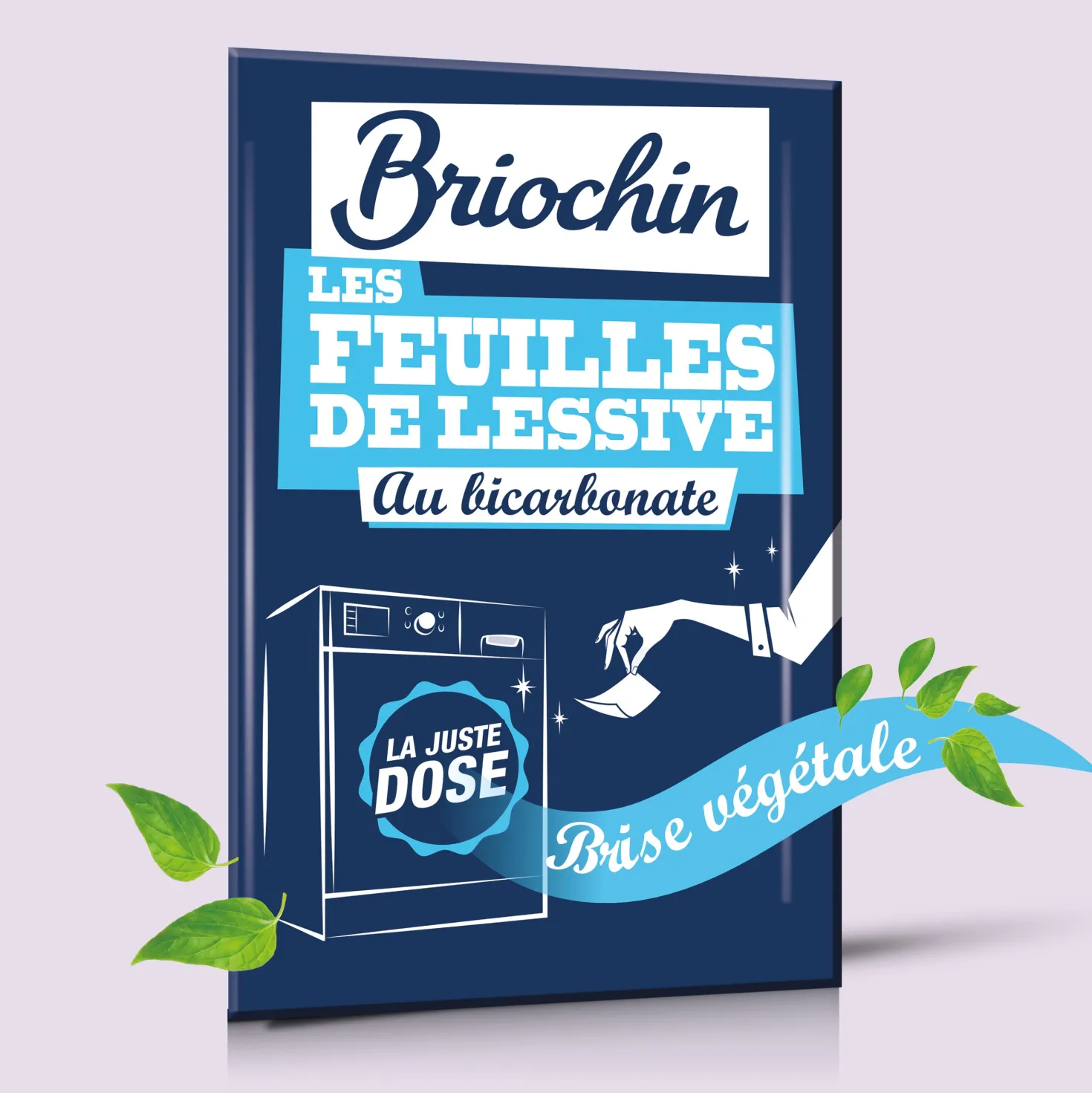 Feuilles de lessive au Bicarbonate parfum Brise végétale