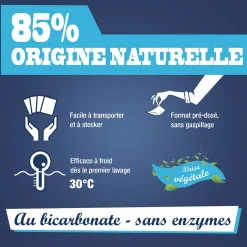Feuilles de lessive au Bicarbonate parfum Brise végétale