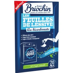 Feuilles de lessive au Bicarbonate parfum Brise végétale