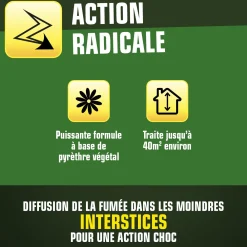 Fumigène contre les insectes volants et rampants