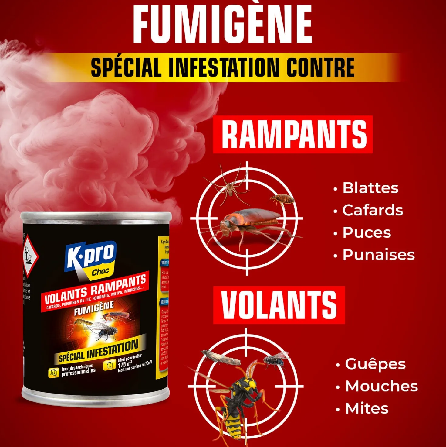 Fumigène spécial infestation tous insectes