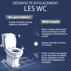 Gel WC au vinaigre de ménage - parfum menthe
