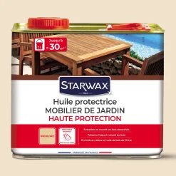 Huile haute protection pour mobilier de jardin en bois