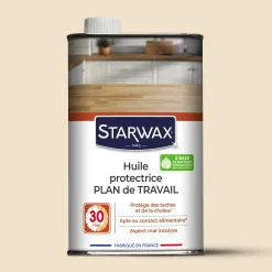 Huile protectrice pour plan de travail en bois huilé