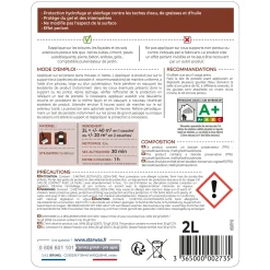 Imperméabilisant eau et graisses pour toitures, murs et sols extérieurs