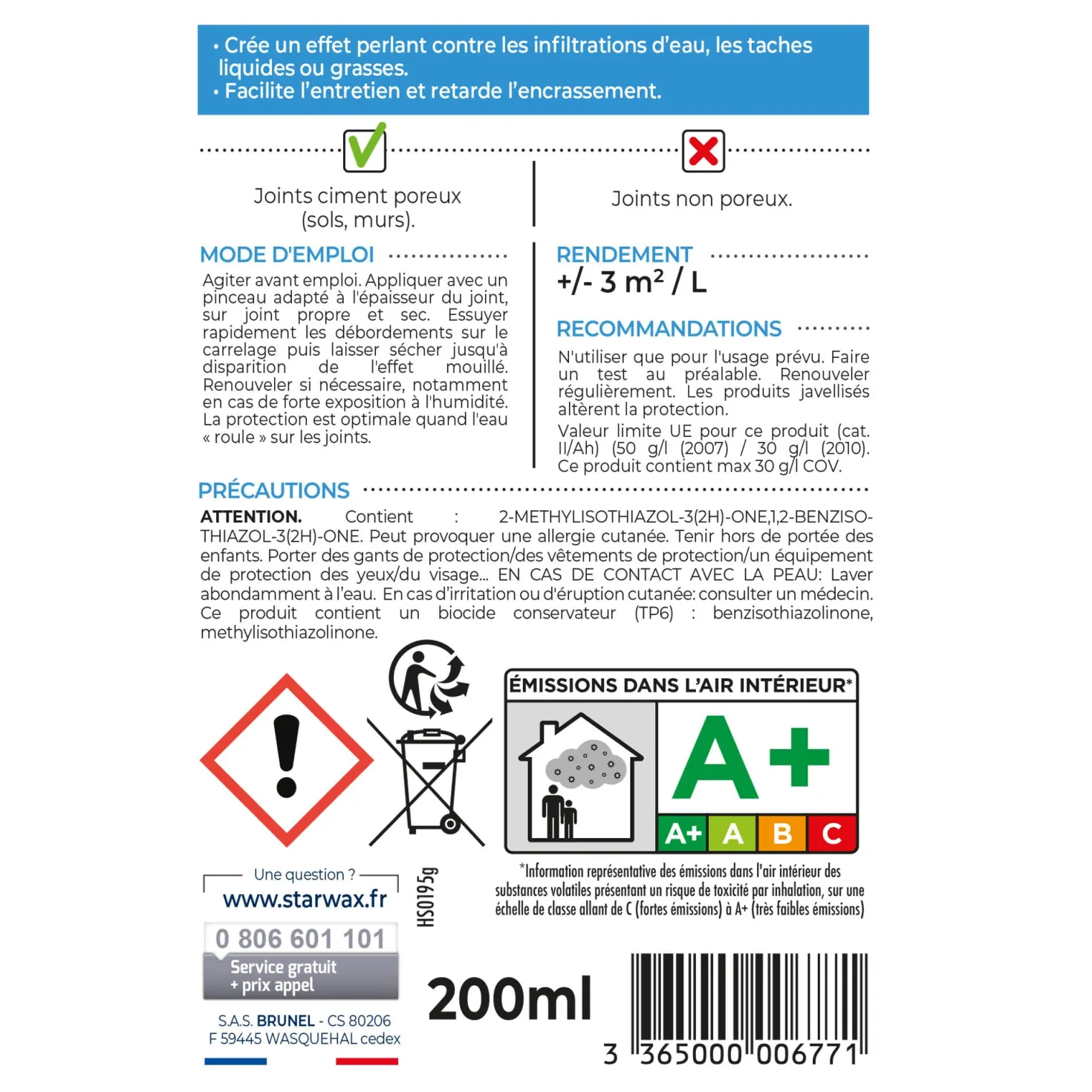Imperméabilisant pour joints