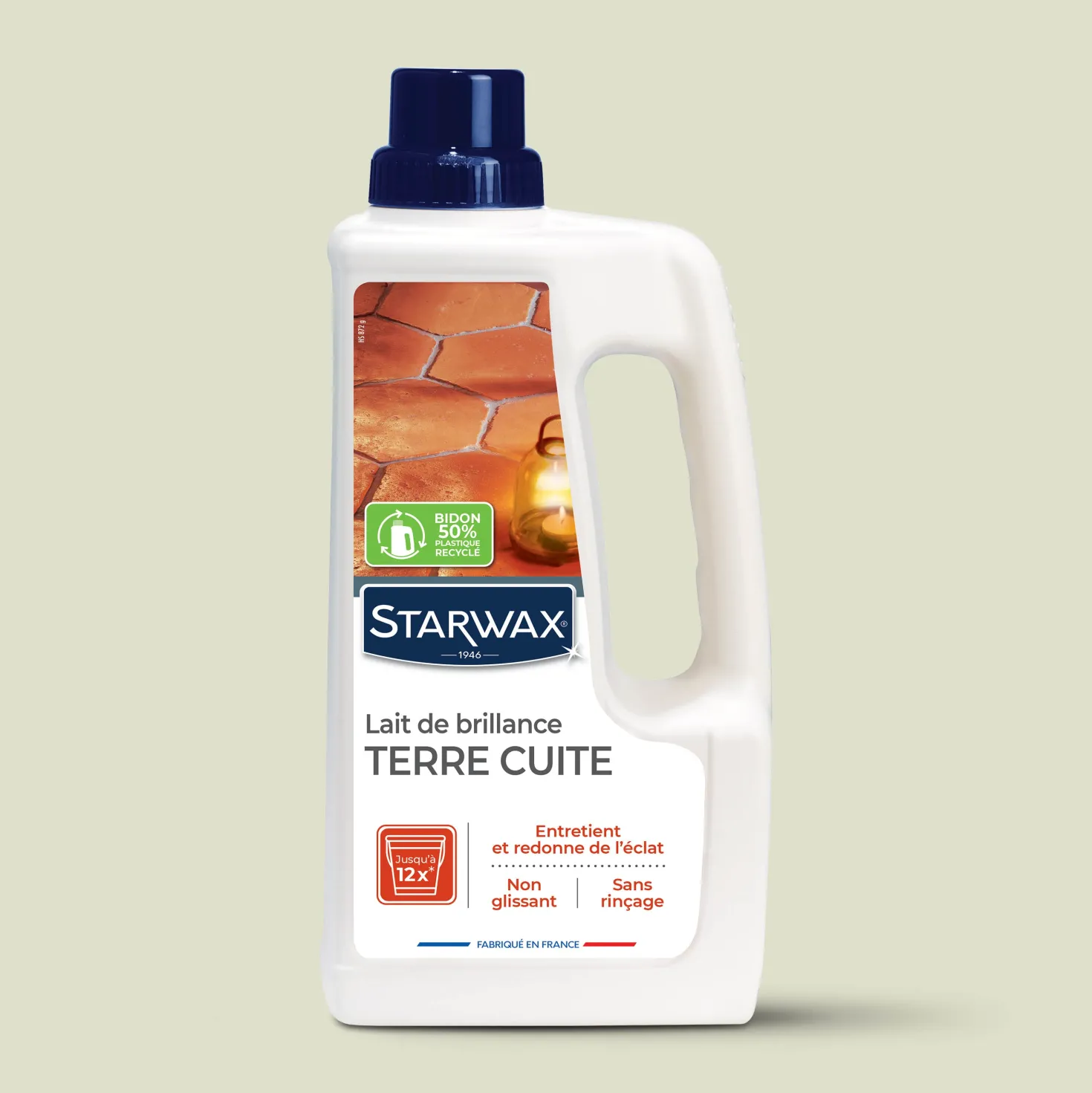 Lait de brillance pour tomettes et terres cuites