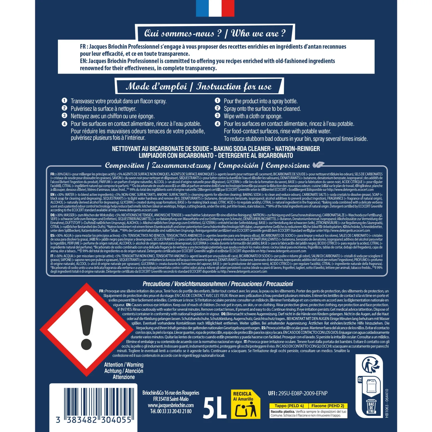 Le Bicarbonate de Soude prêt à l'emploi