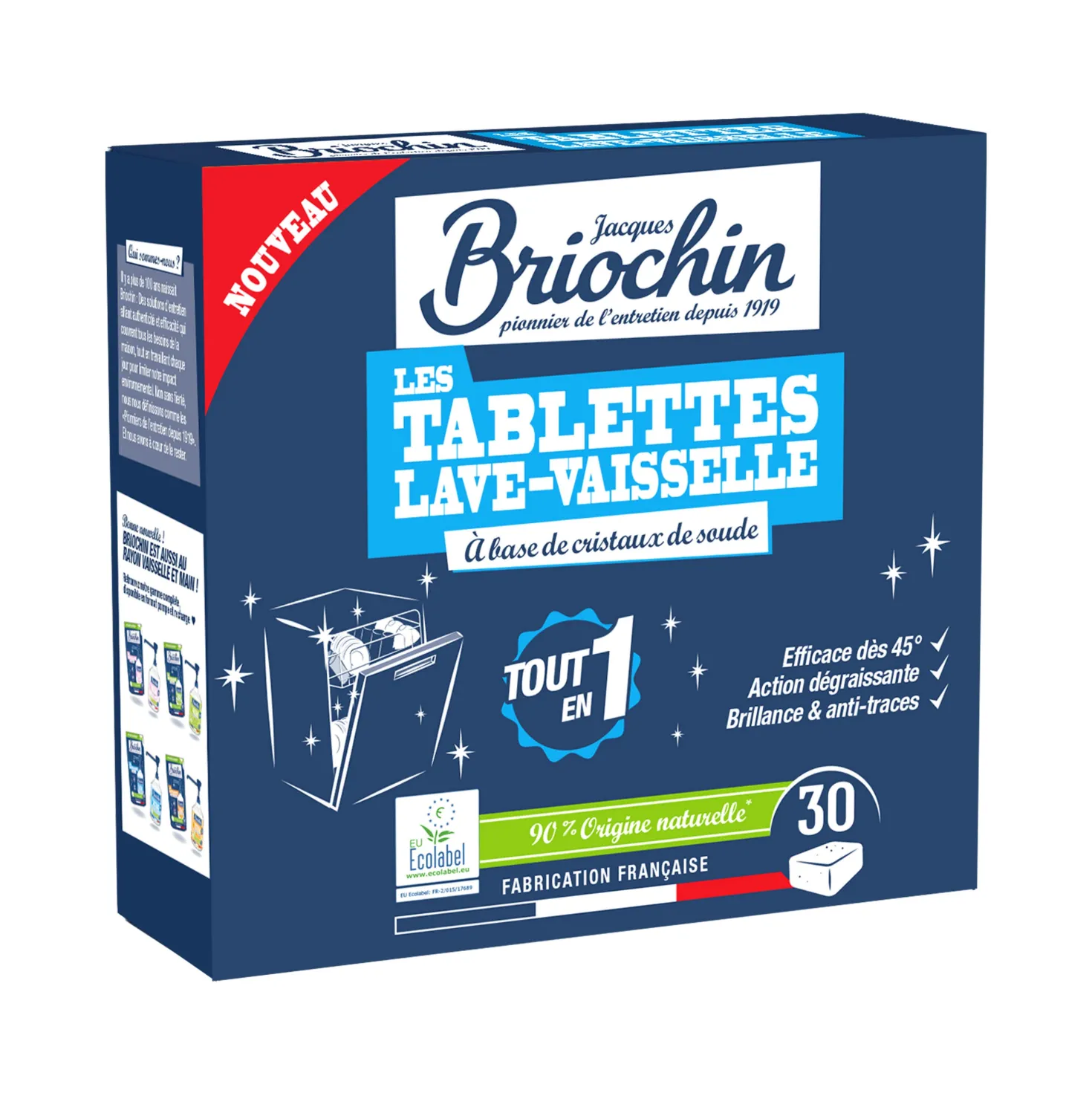 Les tablettes lave-vaisselle sans parfum