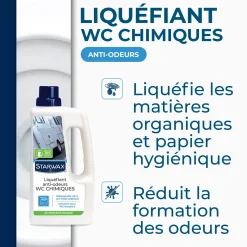 Liquéfiant désodorisant pour WC chimiques
