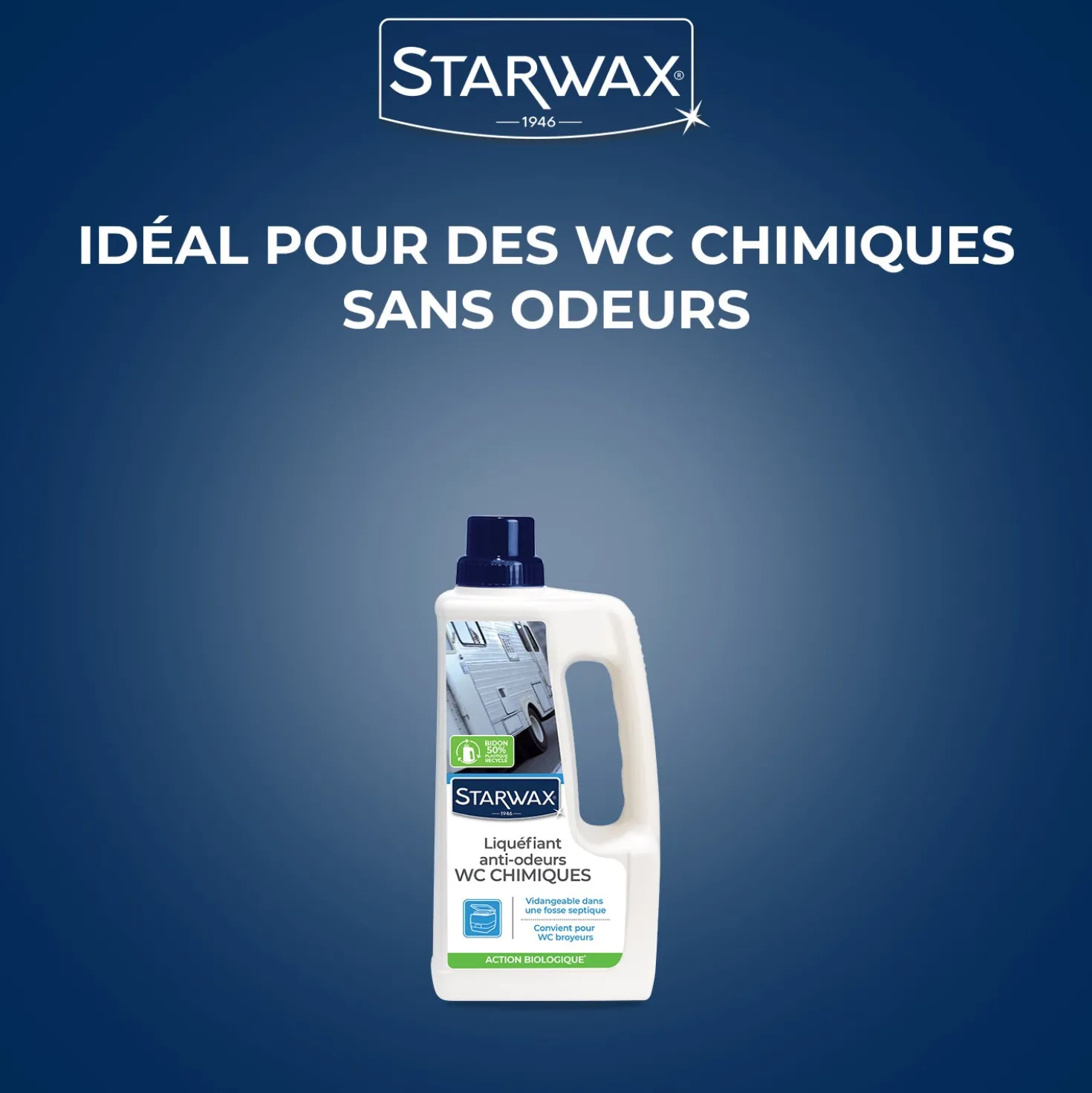 Liquéfiant désodorisant pour WC chimiques