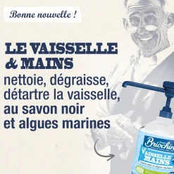 Liquide Vaisselle Mains Savon noir & Algues Marines