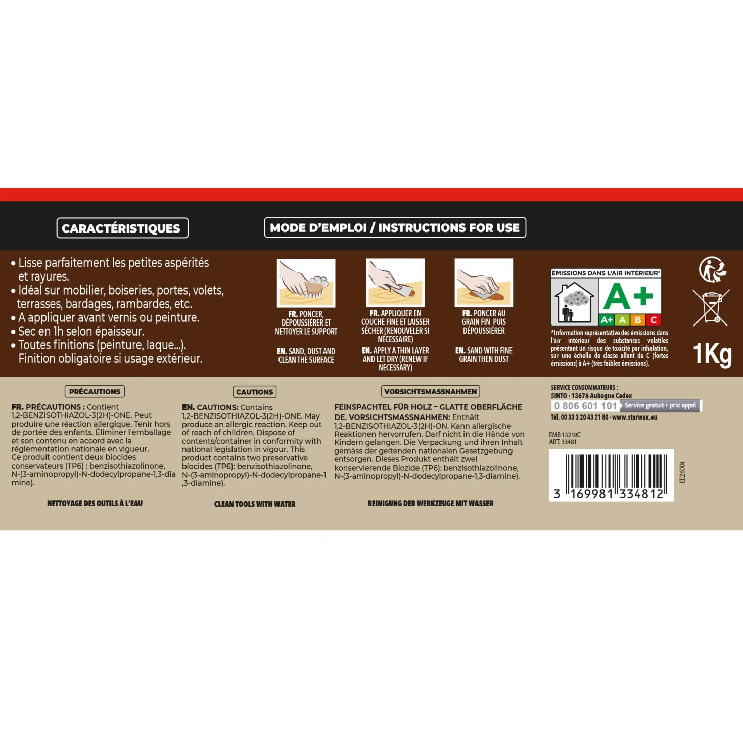 Lisse parfaitement le bois