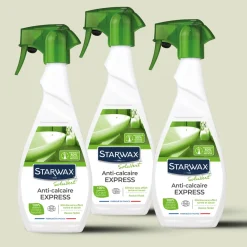Lot de 3 Anti-calcaire express pour salle de bains