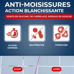 Lot de 3 Anti moisissures joints et salle de bains