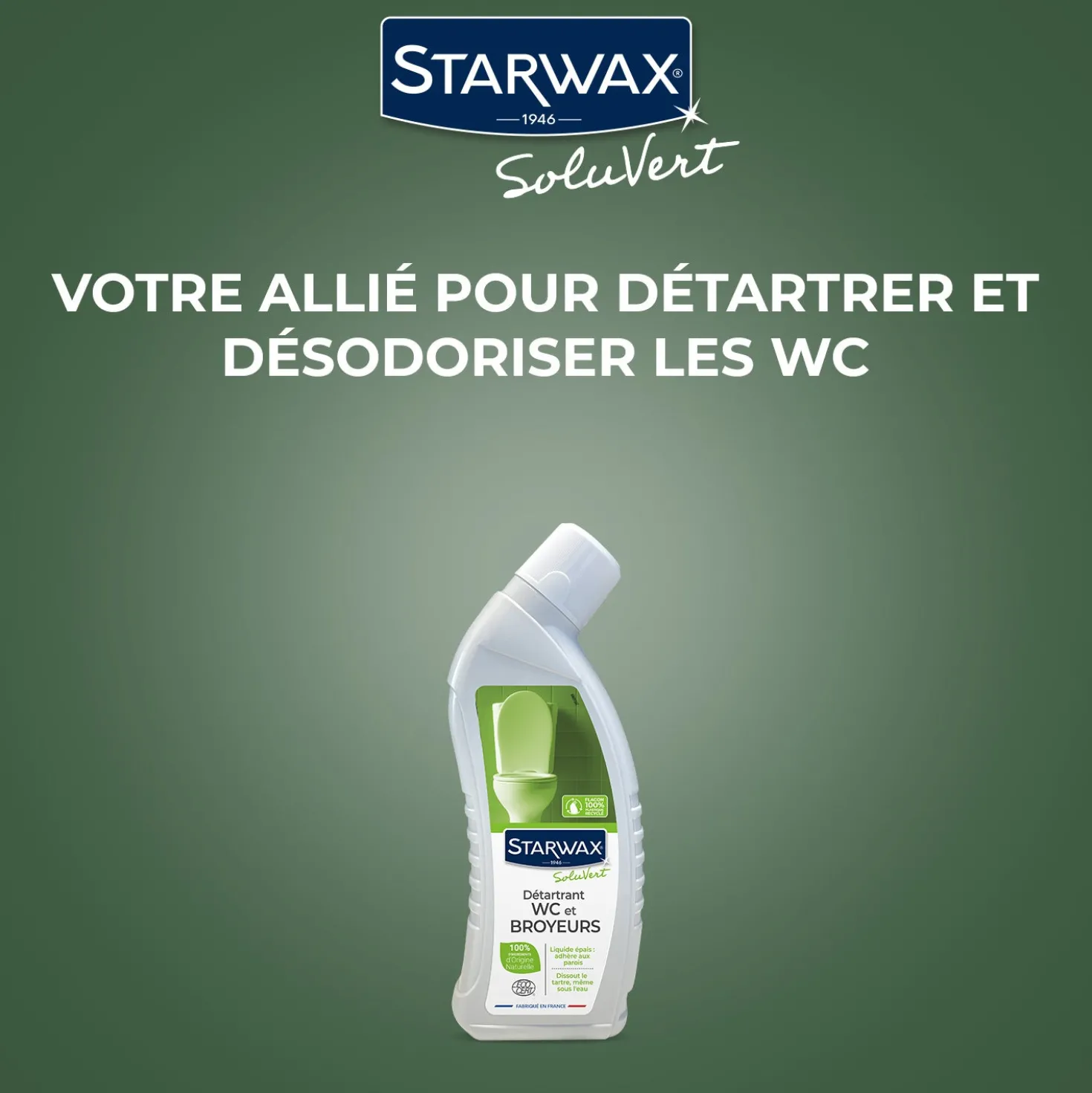 Lot de 3 Détartrant en gel pour WC