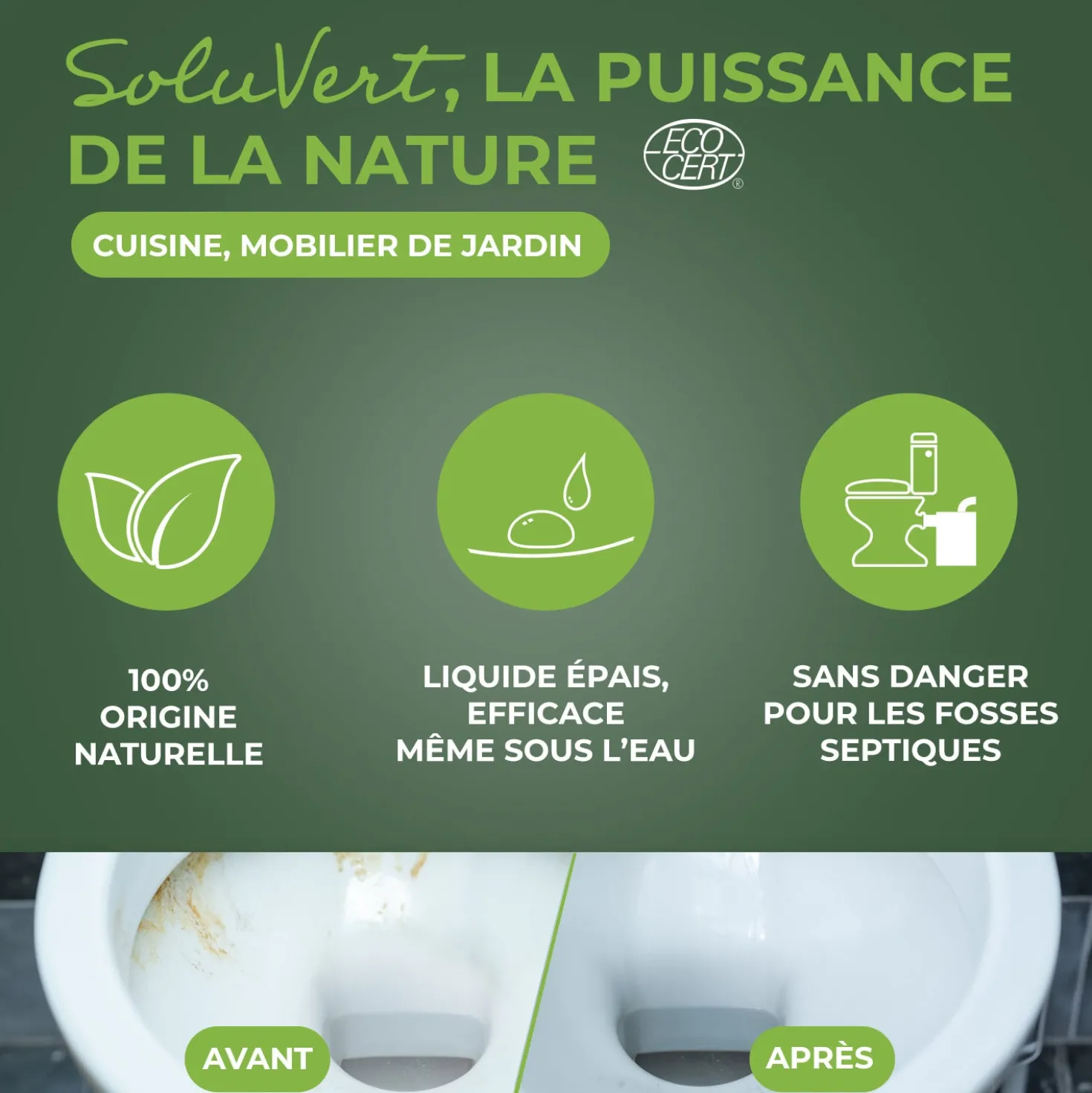 Lot de 3 Détartrant en gel pour WC