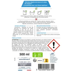 Lot de 3 Nettoyant anti-calcaire pour cabine de douche