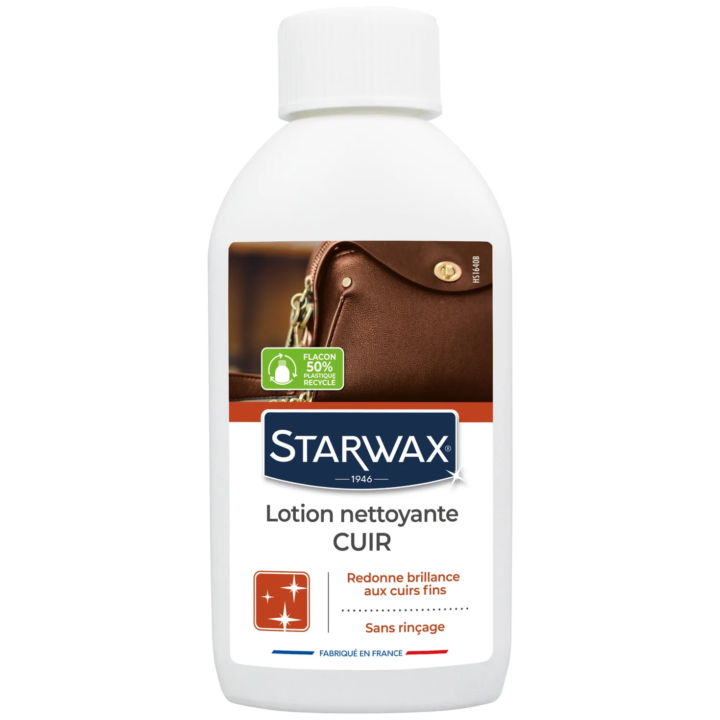 Lotion nettoyante sans rinçage pour cuirs délicats