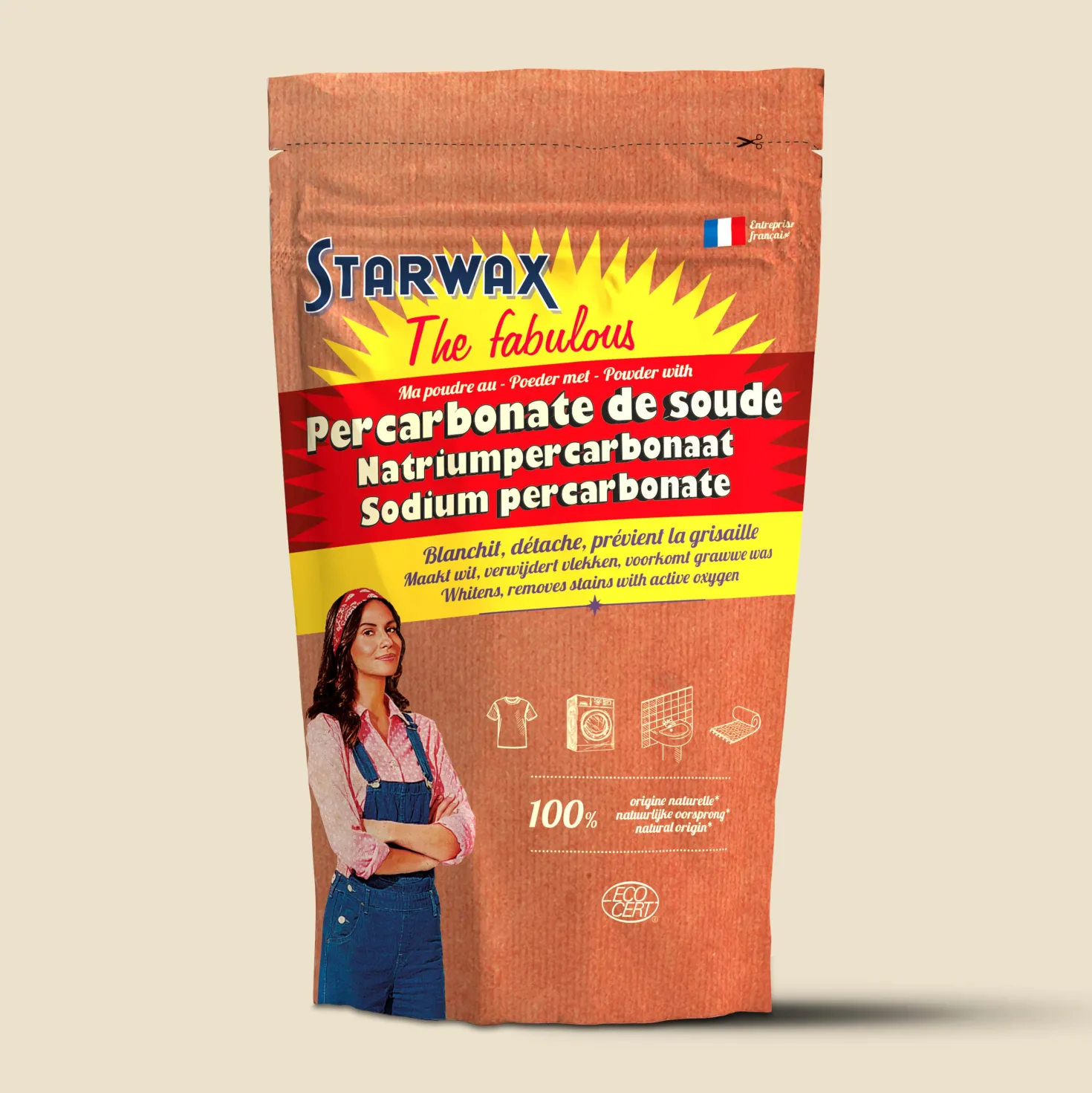 Ma poudre détachante & raviveur de blancheur au percarbonate de soude – Sachet éco