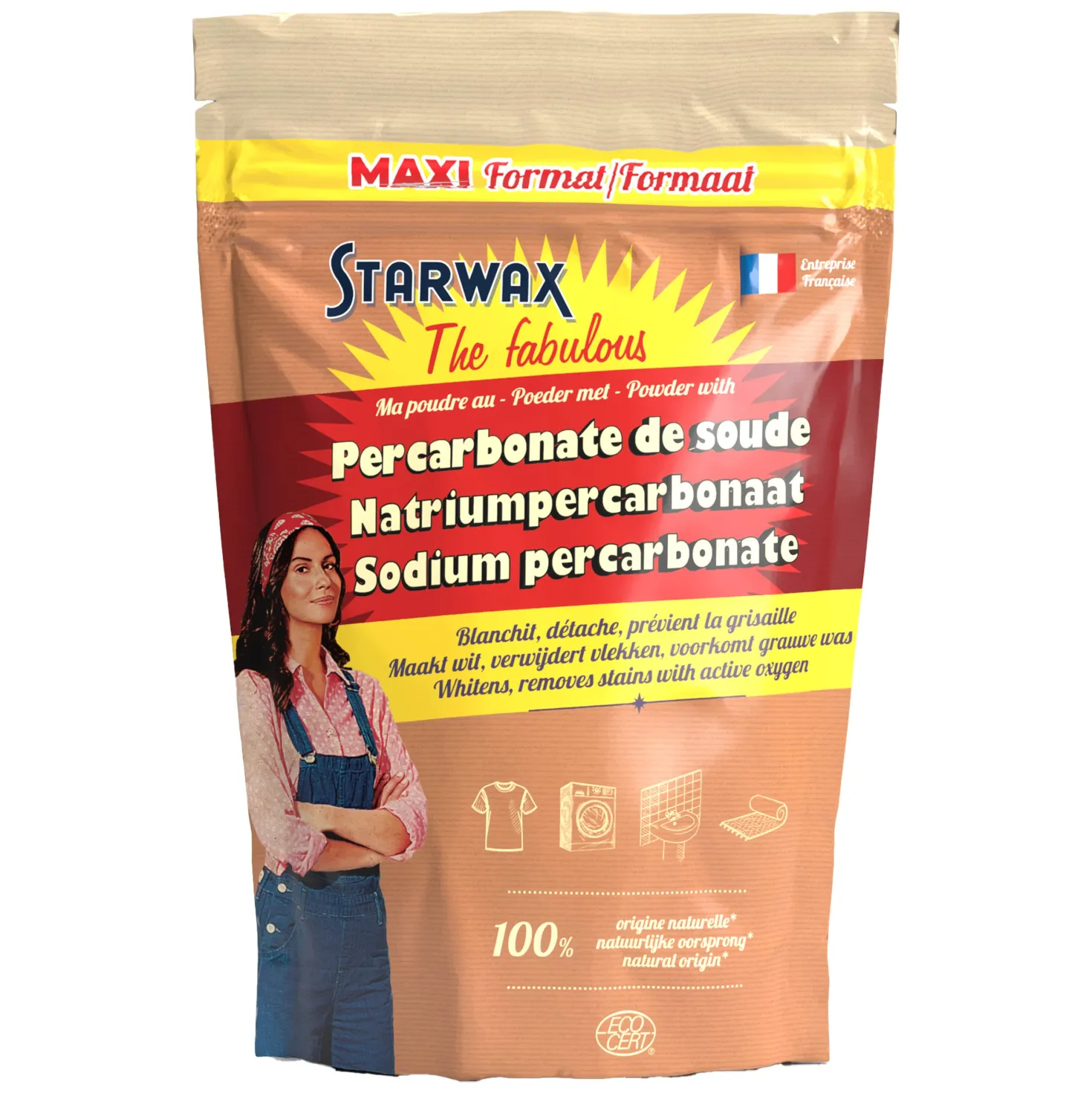 Ma poudre détachante & raviveur de blancheur au percarbonate de soude – Sachet éco