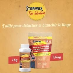 Ma poudre détachante & raviveur de blancheur au percarbonate de soude – Sachet éco