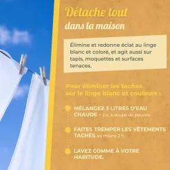 Ma poudre détachante & raviveur de blancheur au percarbonate de soude – Pot pratique
