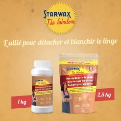 Ma poudre détachante & raviveur de blancheur au percarbonate de soude – Pot pratique