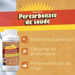 Ma poudre détachante & raviveur de blancheur au percarbonate de soude – Pot pratique