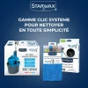 Microfibre balai Mains sèches Clic système
