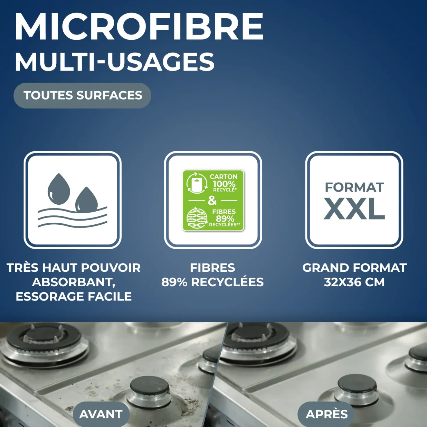 Microfibre multi-usages