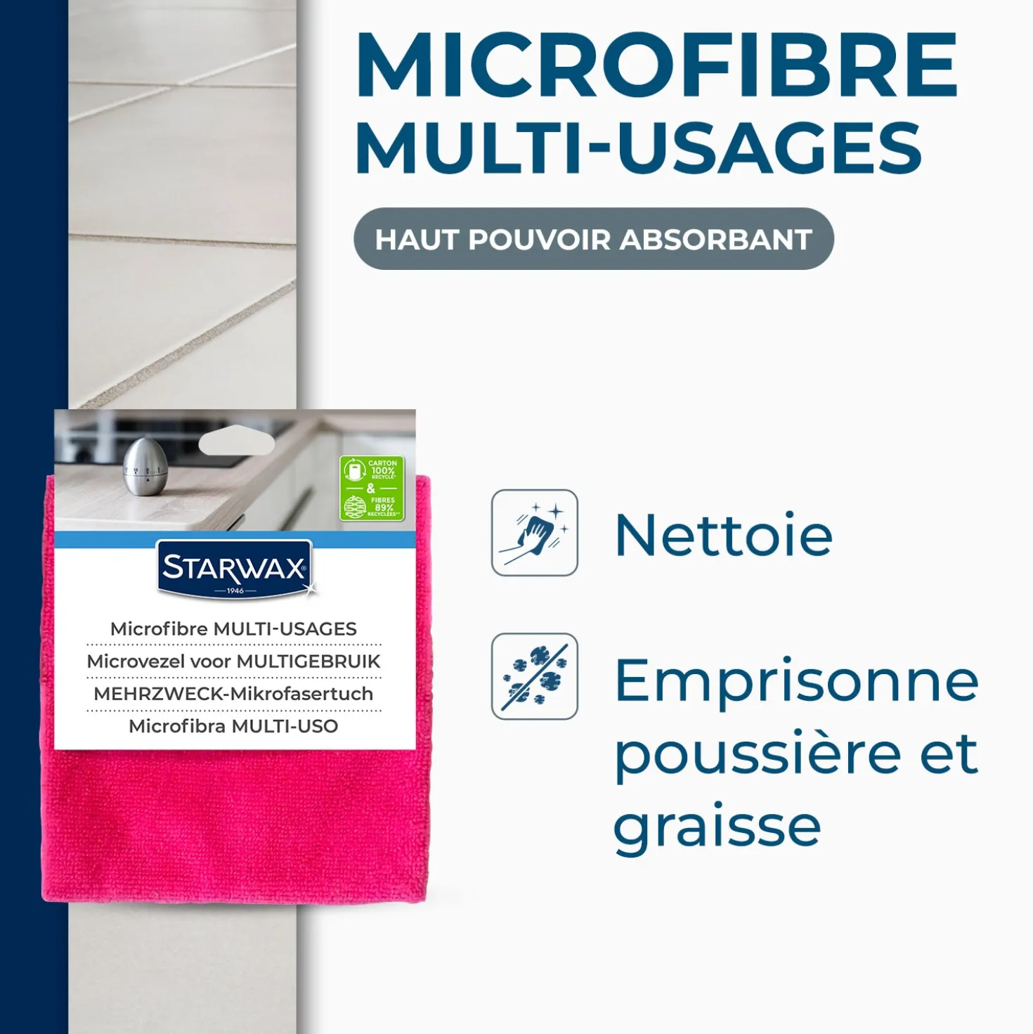 Microfibre multi-usages