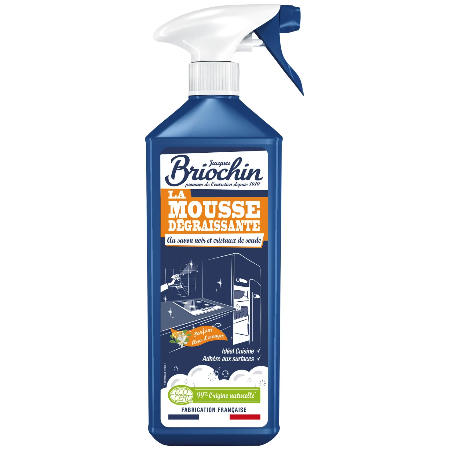 Mousse dégraissante au savon noir et cristaux de soude