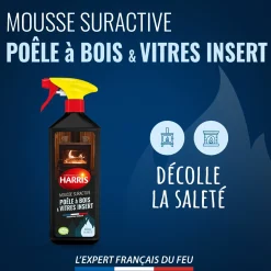 Mousse nettoyante vitre et insert