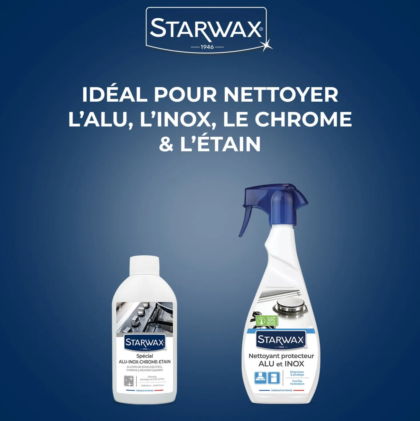 Nettoyant Alu Inox Chrome & Etain