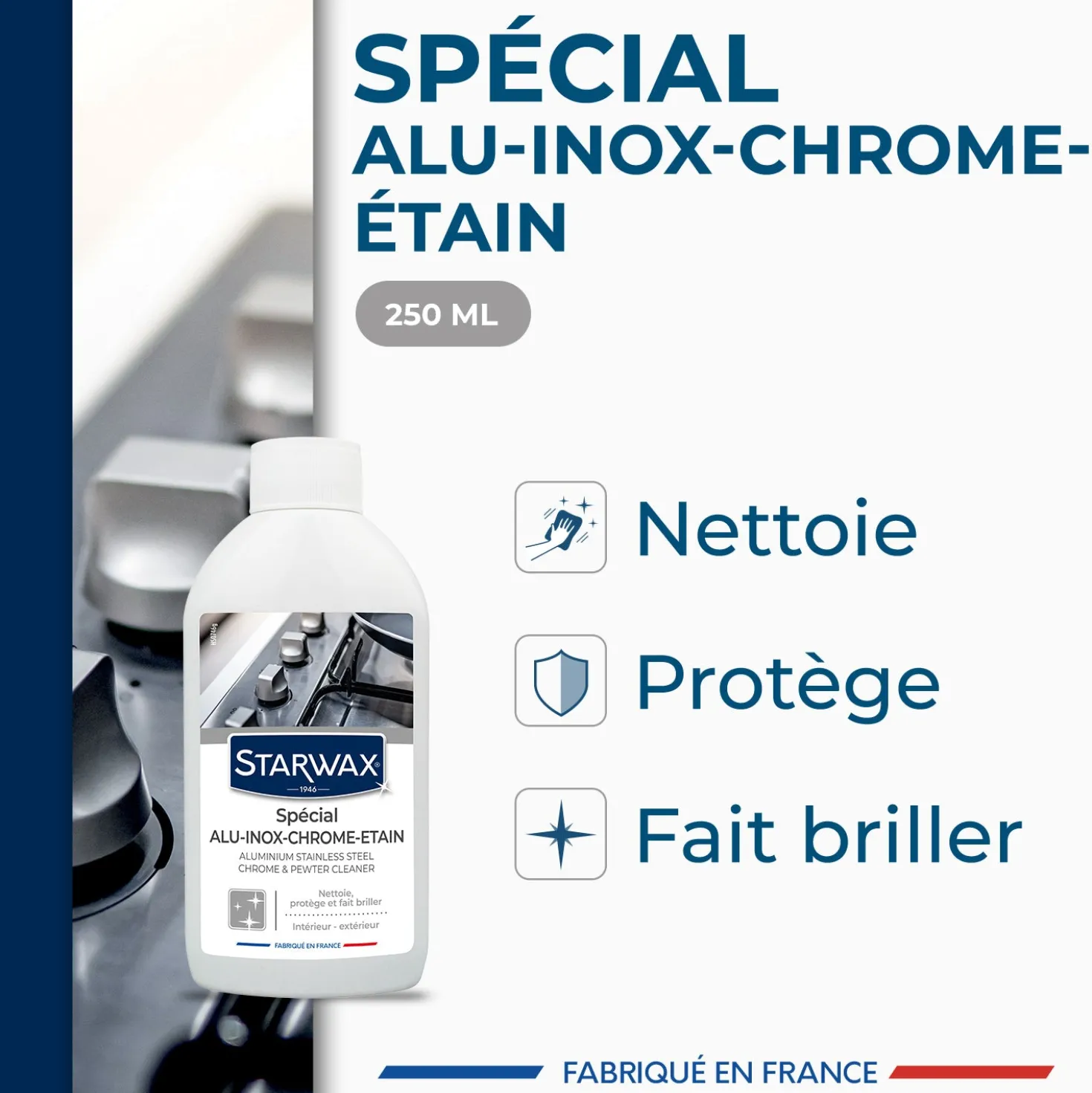 Nettoyant Alu Inox Chrome & Etain