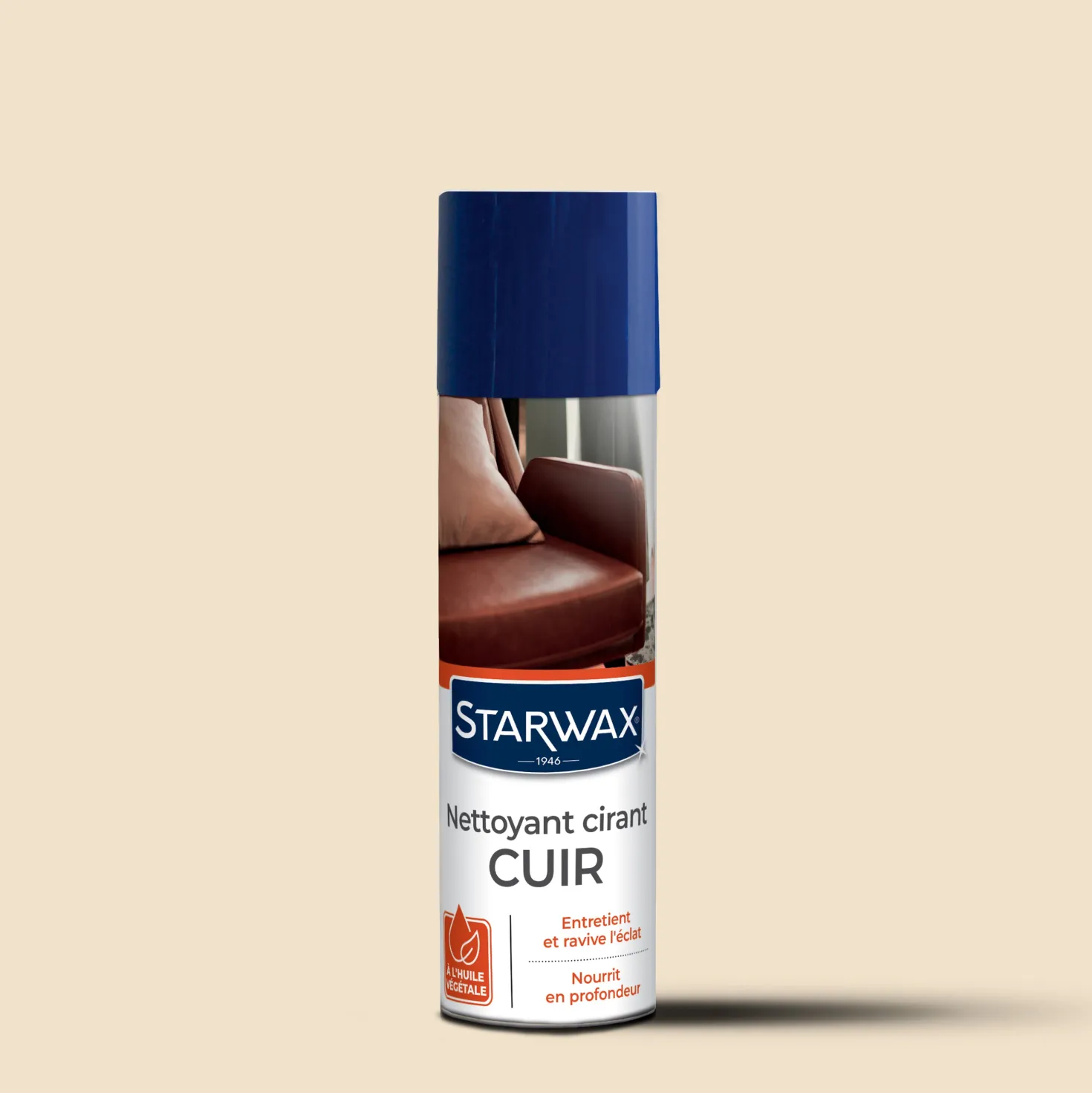 Nettoyant cirant pour cuir